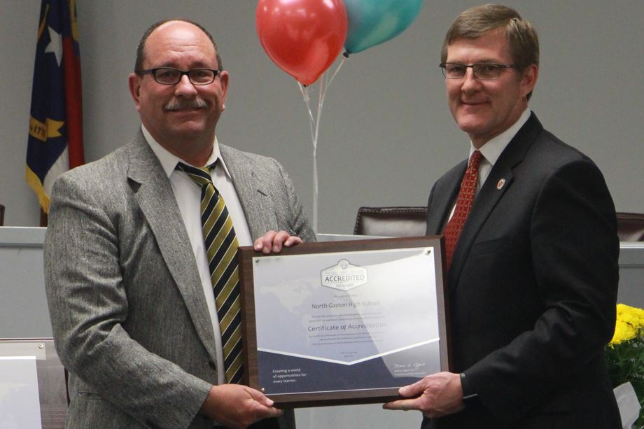 North Gaston HIgh School earns accreditation as a quality school North Gaston HIgh School earns accreditation as a quality school